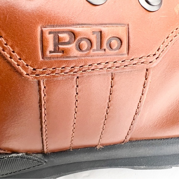 Polo Ralph Lauren Oslo Tactical Leather Boots New in Box - Picture 9 of 16